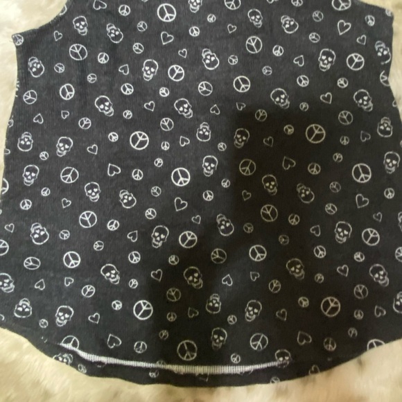 NWOT PJ Salvage Skull/ peace tank size Medium 💀☮️ - Picture 4 of 10